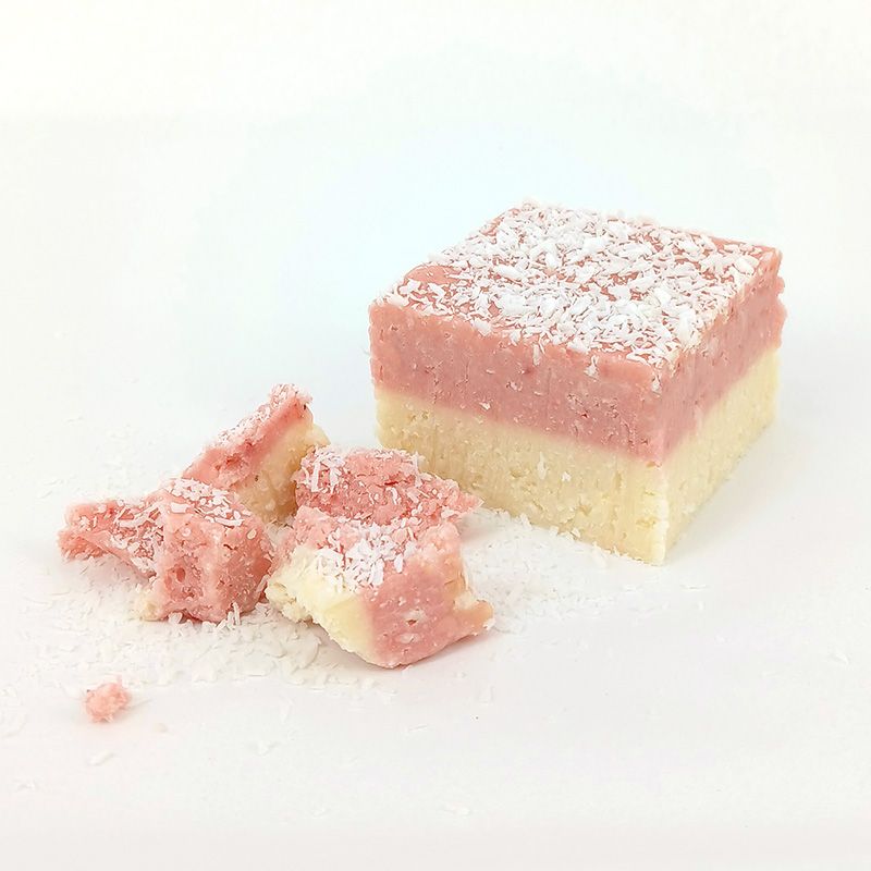 Coconut Ice Fudge