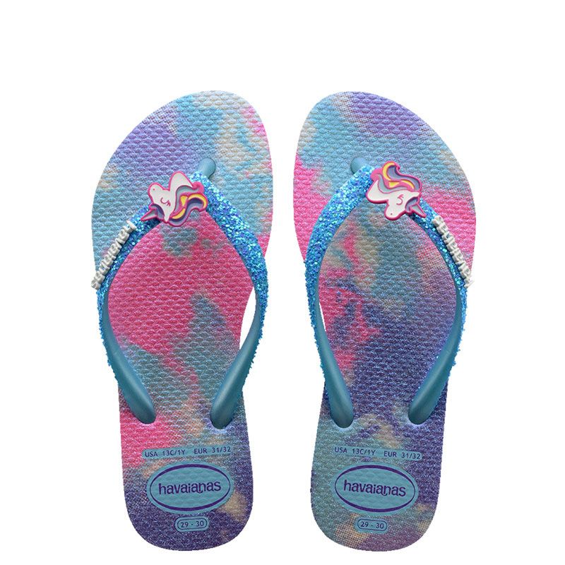 Kids Slim Glitter II 1022 - White/Blue