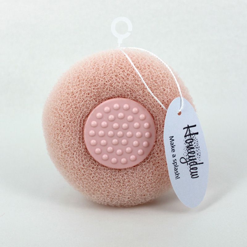 Honeydew Stick-it-up Exfoliator Puff, Colour: Pink