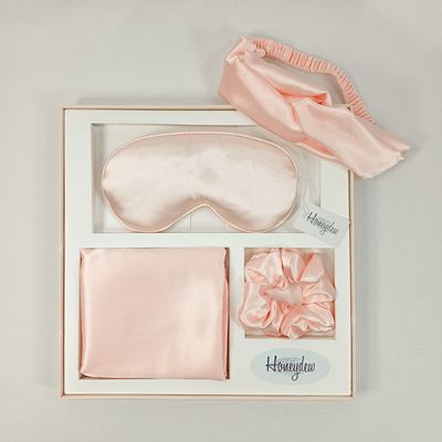 Honeydew Satin Boxed Sleep Set - Blush