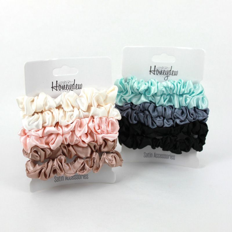 6pk Honeydew Satin Scrunchies