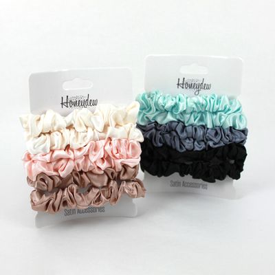 6pk Honeydew Satin Scrunchies