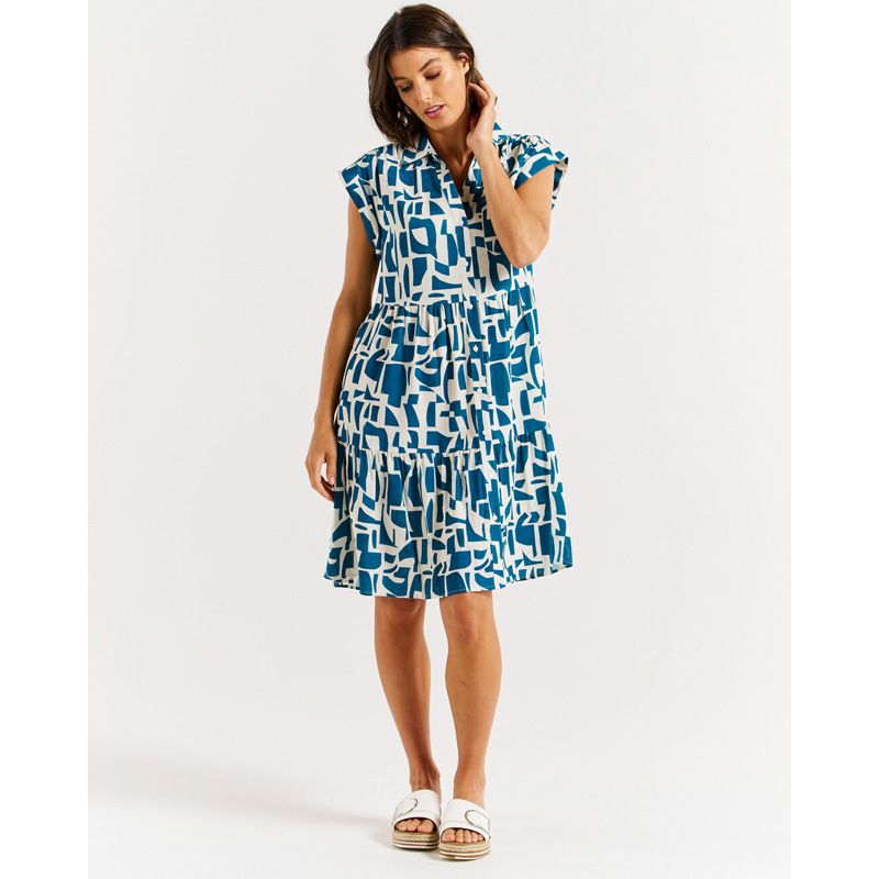 Zurich Dress - Geo Print