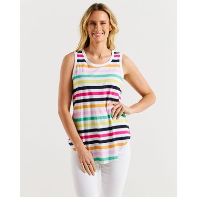 Keira Tank - Rainbow Stripe