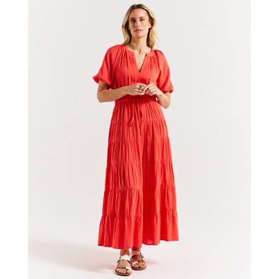 Aleja Dress - Fiesta Red