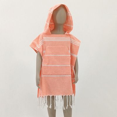 Hooded Cotton Towel - Child - Orange