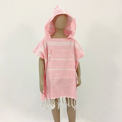 Hooded Cotton Towel - Child - Pink