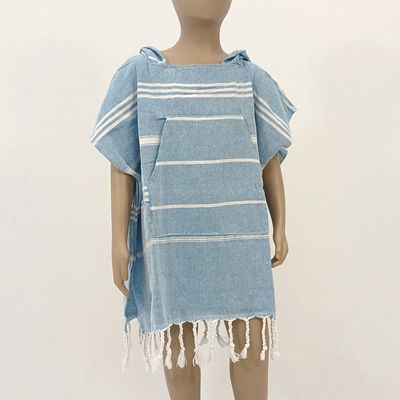 Hooded Cotton Towel - Child - Blue