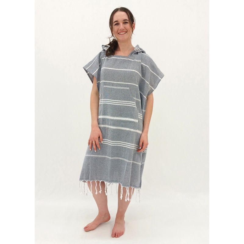 Hooded Cotton Towel - Adult - Navy