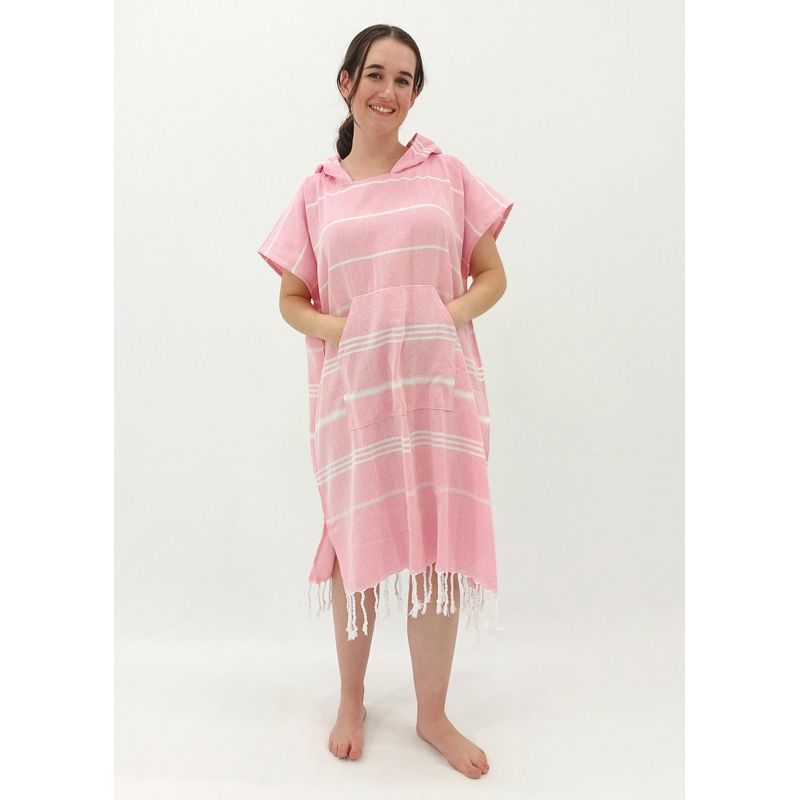 Hooded Cotton Towel - Adult - Pink