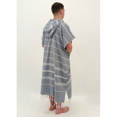 Hooded Cotton Towel - Adult XL - Navy