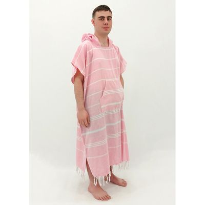 Hooded Cotton Towel - Adult XL - Pink