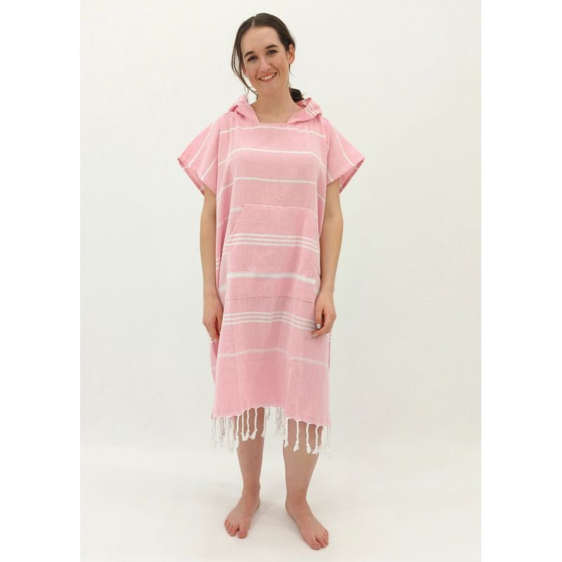 Hooded Cotton Towel - Adult - Pink