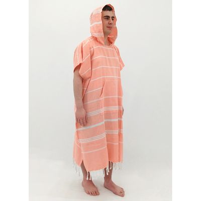 Hooded Cotton Towel - Adult XL - Orange