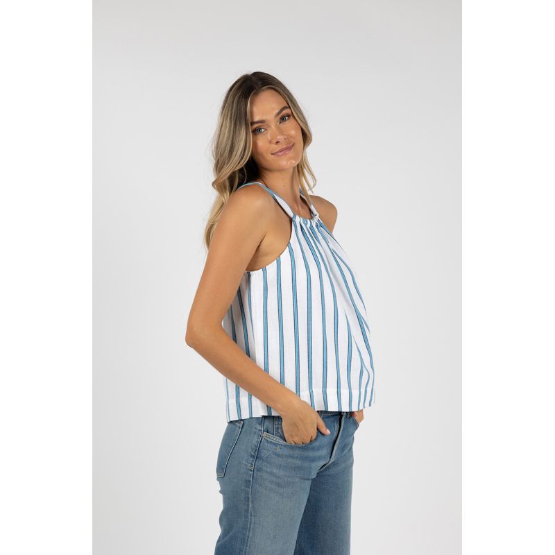 Santos Top - Blue Strip