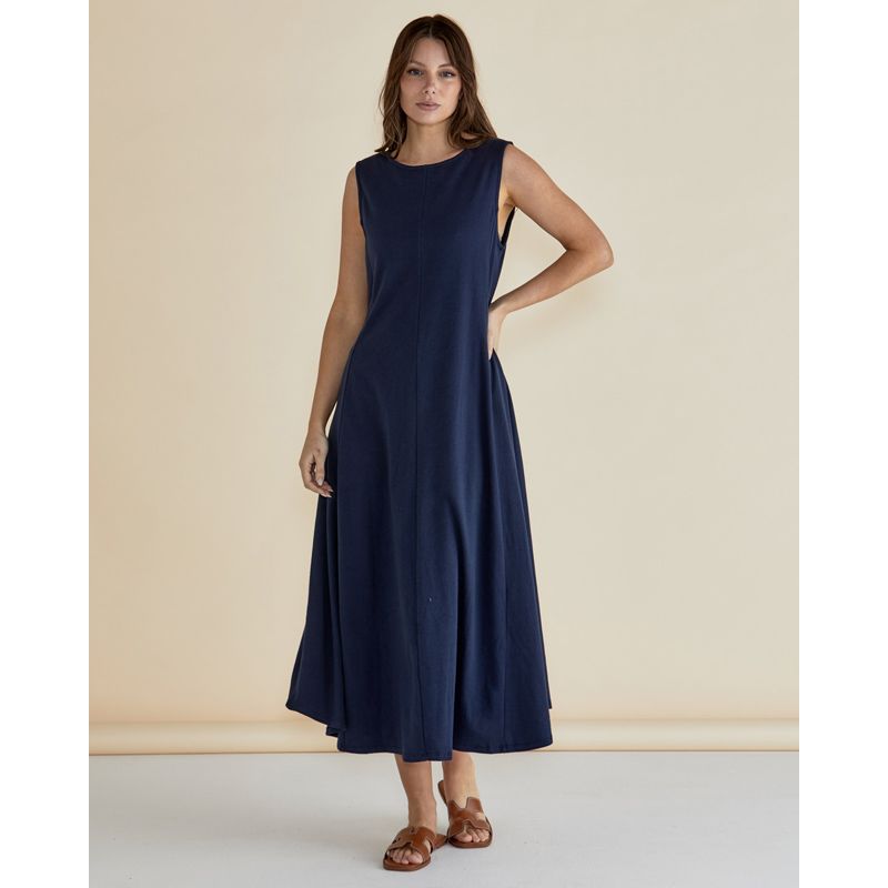 Sabrina Maxi Dress - Navy