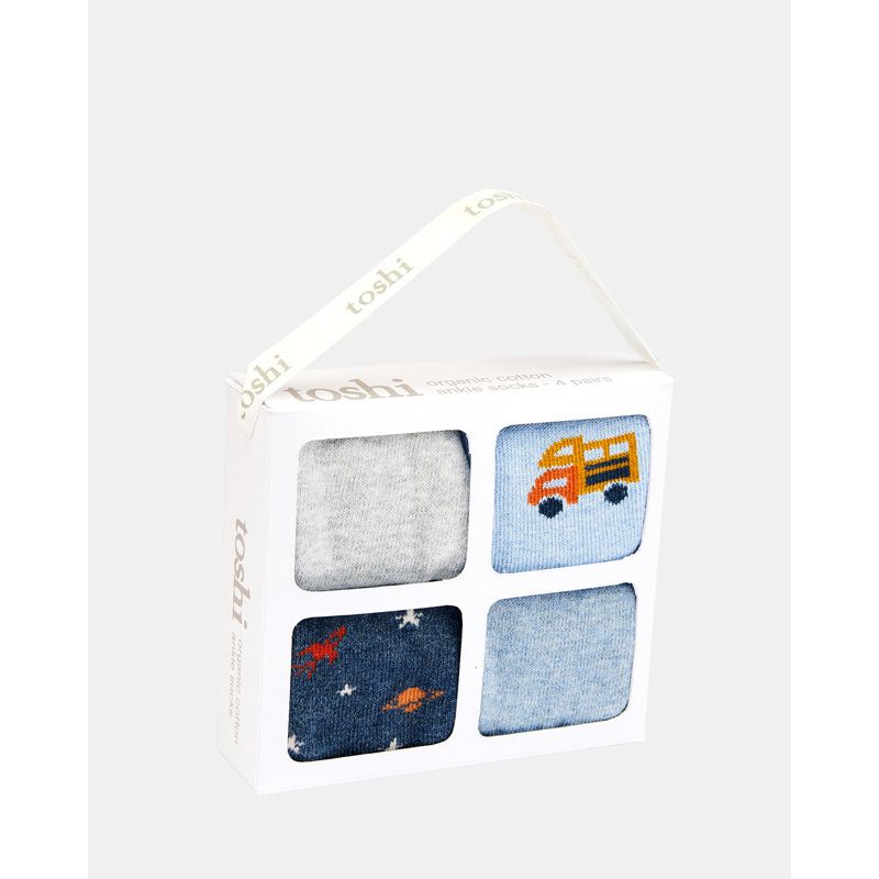 Org Socks Gift Box Ankle - Handsome