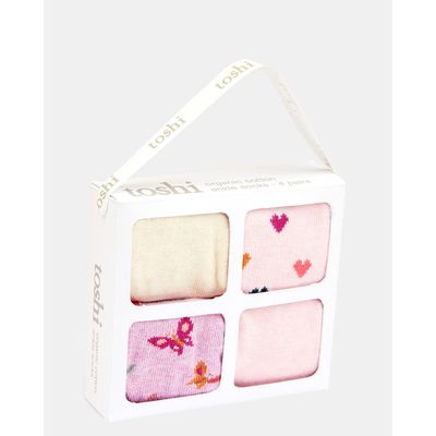 Org Socks Gift Box Ankle - Sweetheart