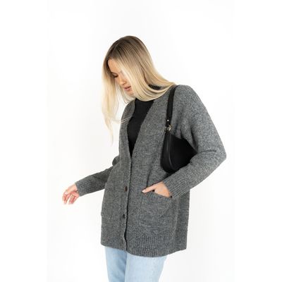 Latitude Cardi - Charcoal