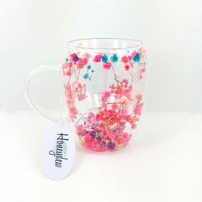 Double Wall Floral Confetti Mug RND