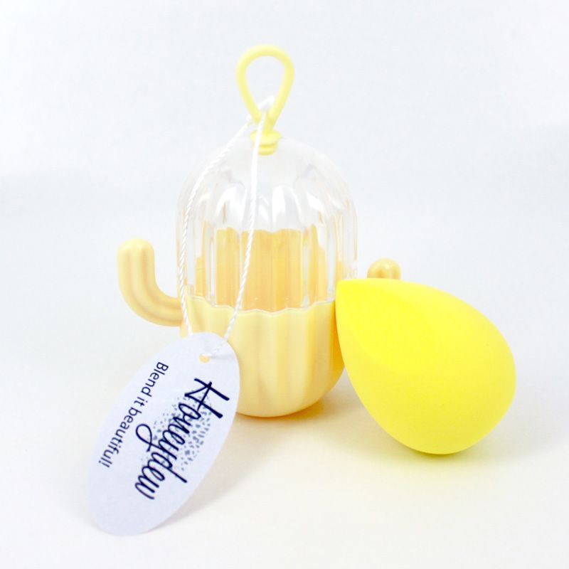 Honeydew Cactus Makeup Sponge, Colour: Yellow