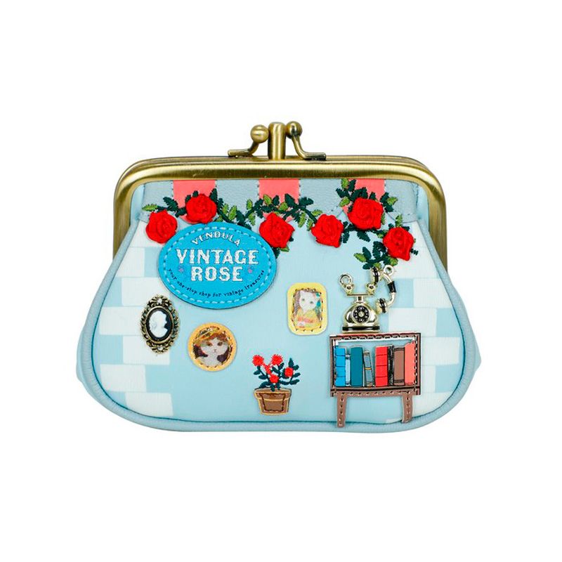 Clipper Coin Purse - Vintage Rose