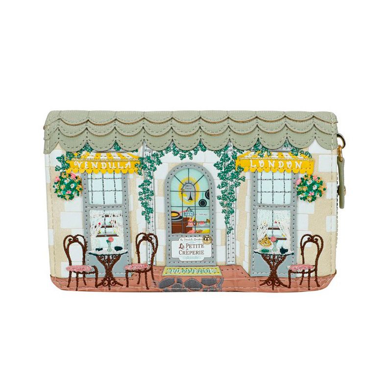 Medium Ziparound Wallet - Petite Creperie