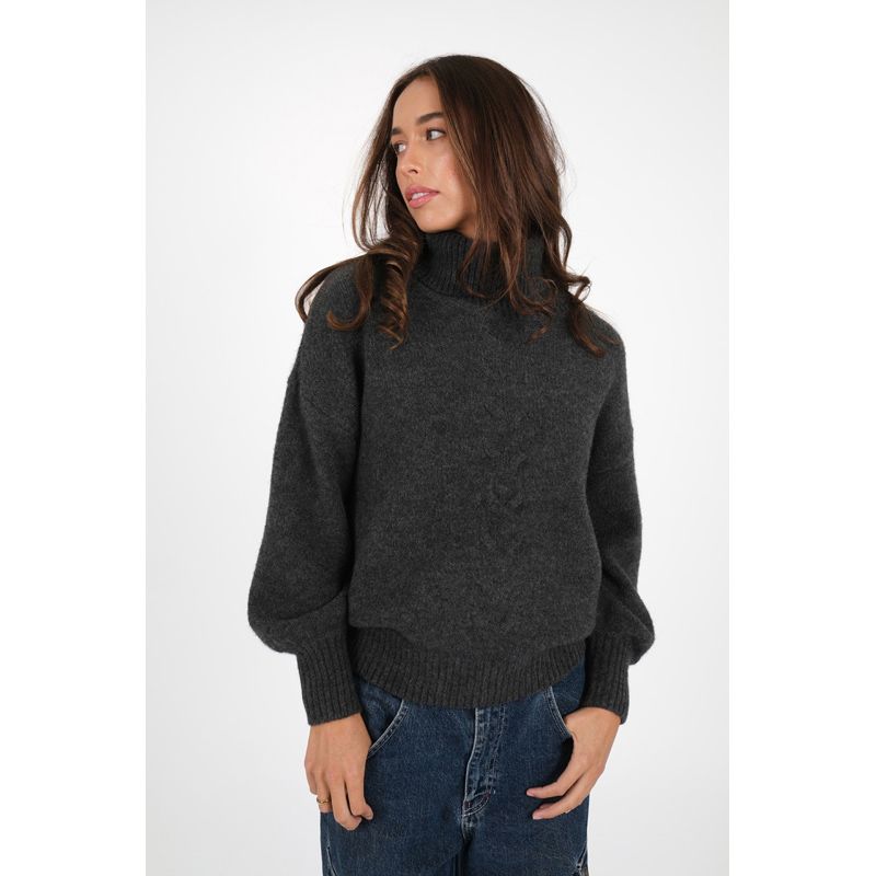 Cable Knit Jumper - Charcoal