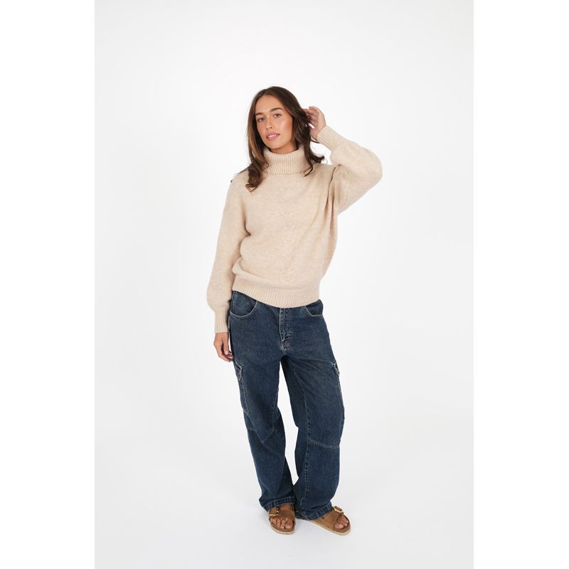 Cable Knit Jumper - Oat