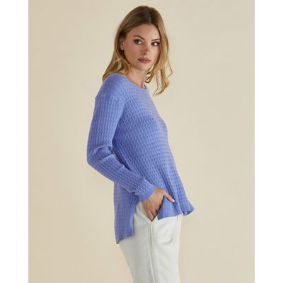 Cable Mini Jumper - Powder Blue