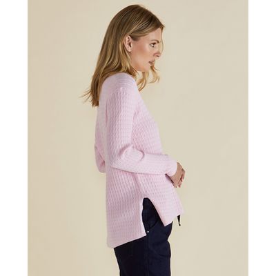 Cable Mini Jumper - Baby Pink