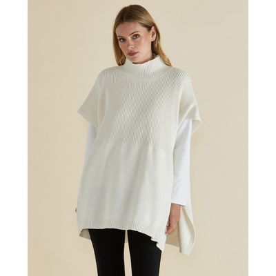 Paige Poncho - Oat - S/M