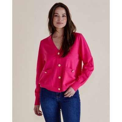 Leon Knit Cardigan - Pink