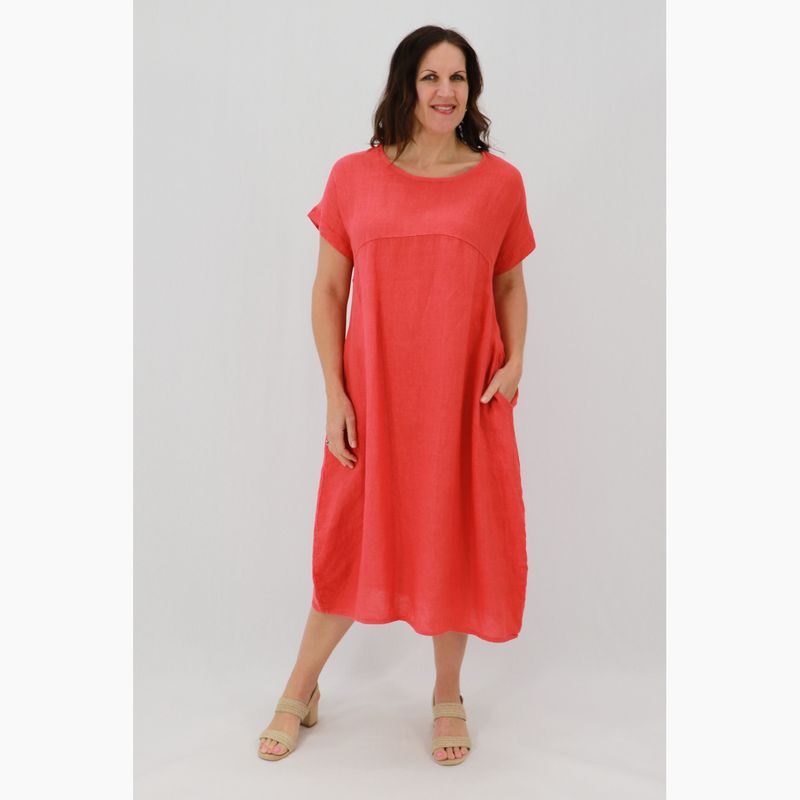 Adelaide Linen Dress