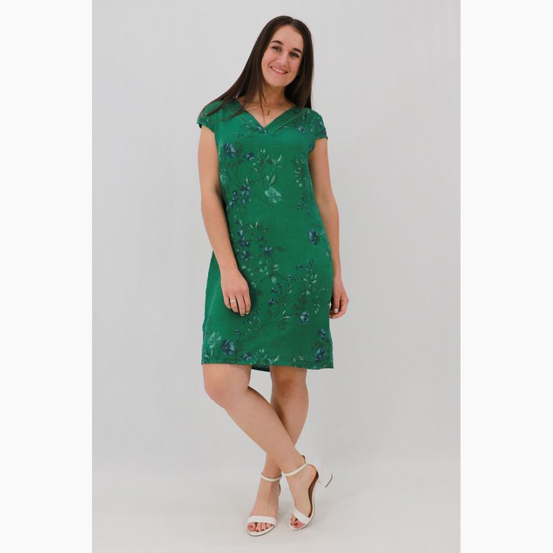 V-Neck Midi Dress - Petite Posy