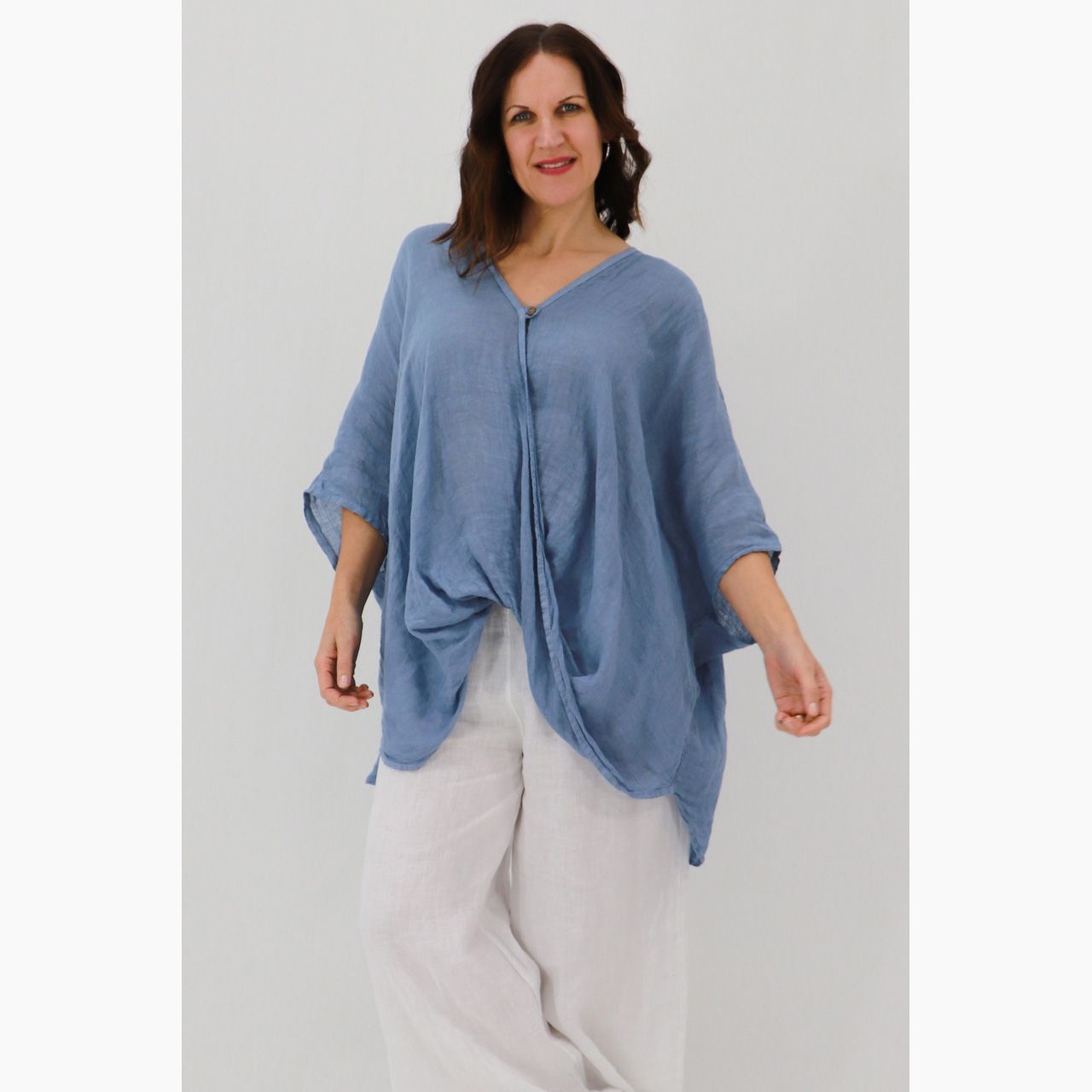 Gloria Twisted Throwover, Size: O/S, Colour: Blue Wash