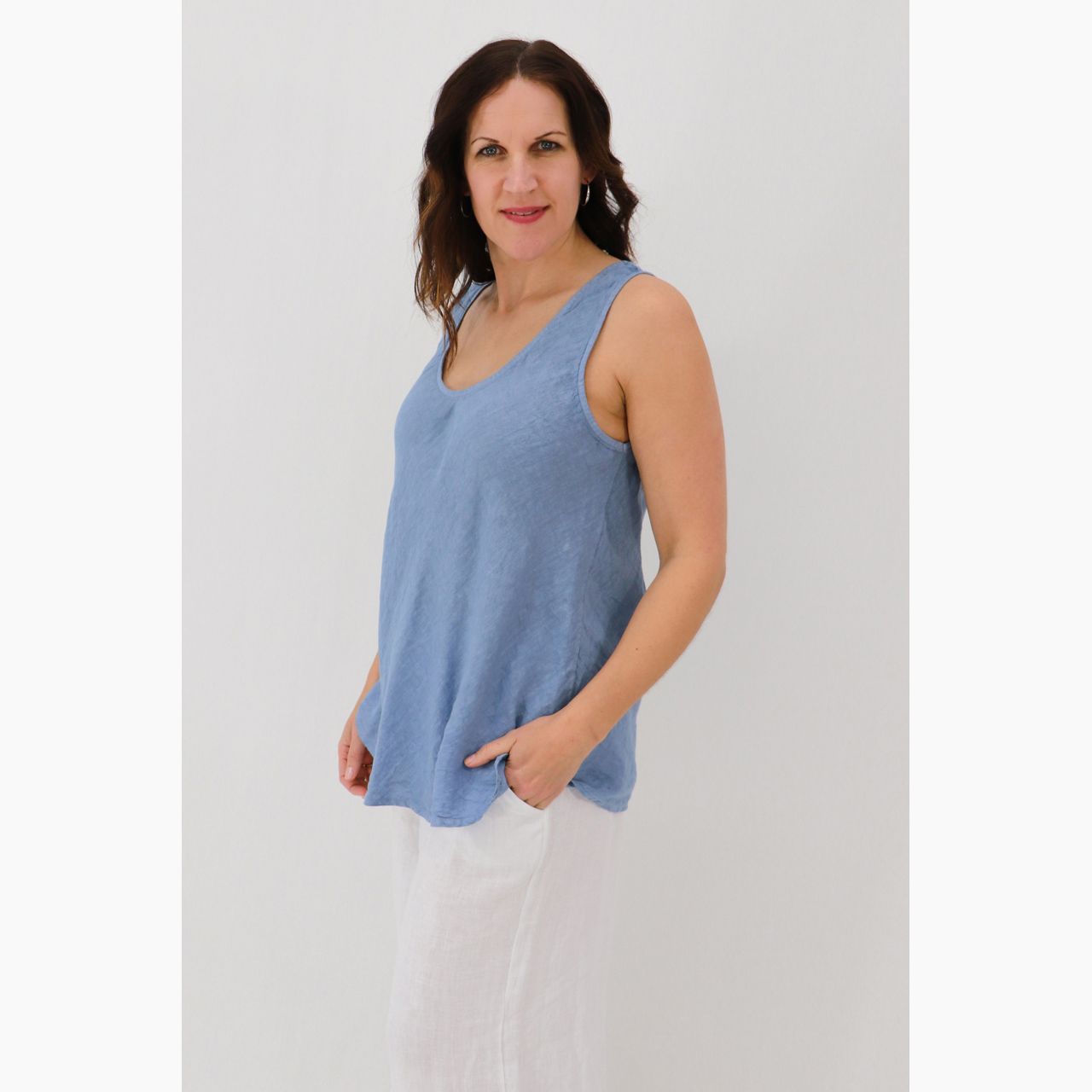 Ida Swing Tank, Size: S/M, Colour: Blue Wash