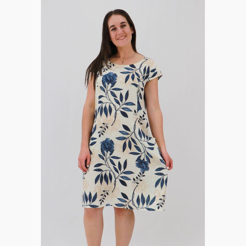 Shadow Blossom Midi Dress