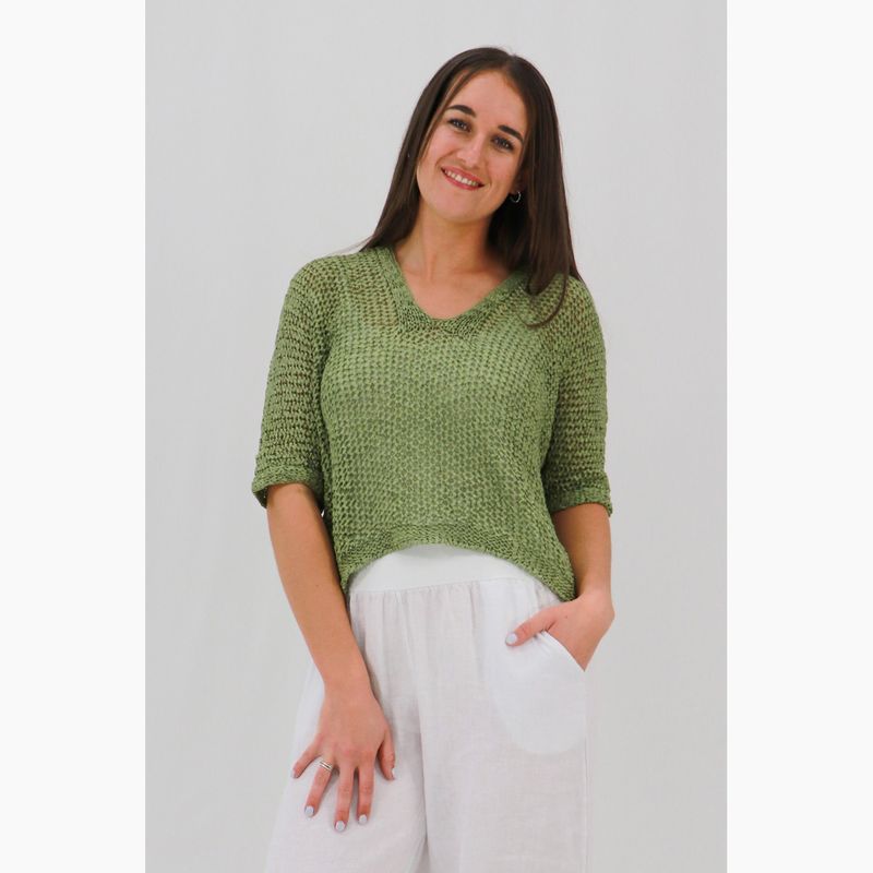 Lorena Ribbon Knit Top