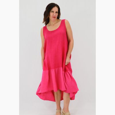 Franca Button Back Dress