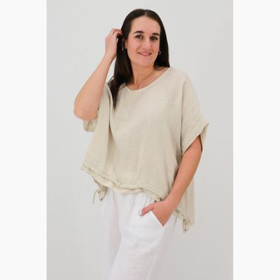 Lilla Scrunch Hem Blouse