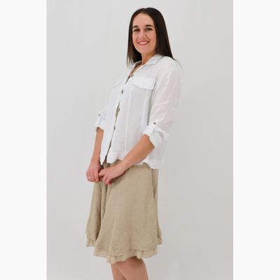 Roma Linen Shirt Jacket