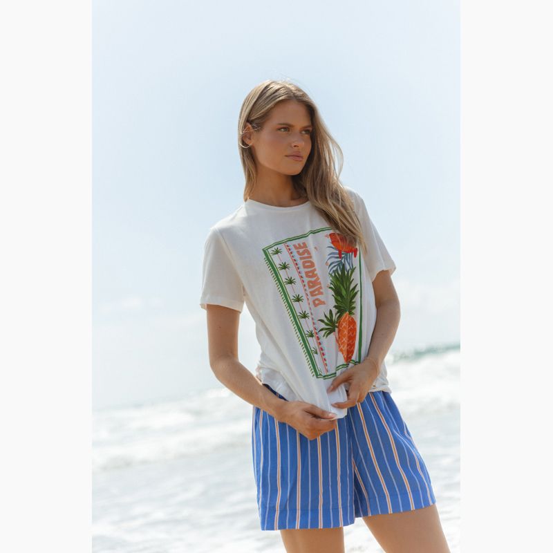 Ellia Crew Tee - Paradise Beach