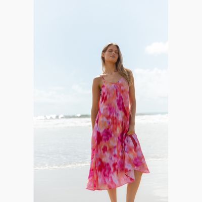 Harriet Dress - Floral Abstract Print
