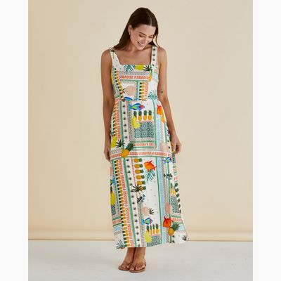 Tegan Midi Dress - Paradise Print