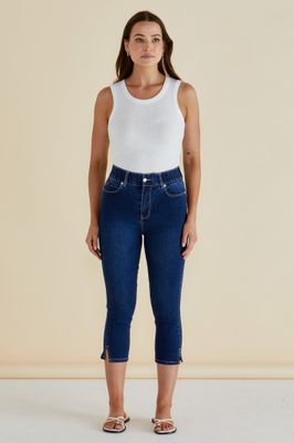 Camila Crop Jeans - Midnight Denim