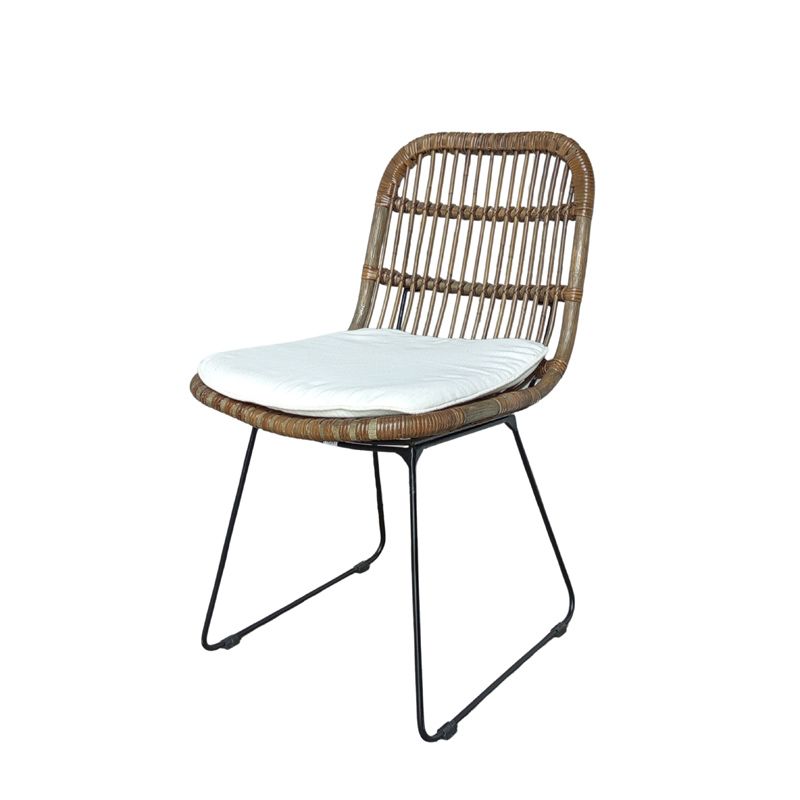 Raya Dining Chair Grey / Off White