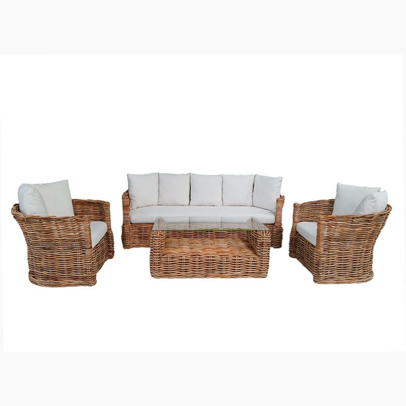 Darfield Living Set Natural / Cream