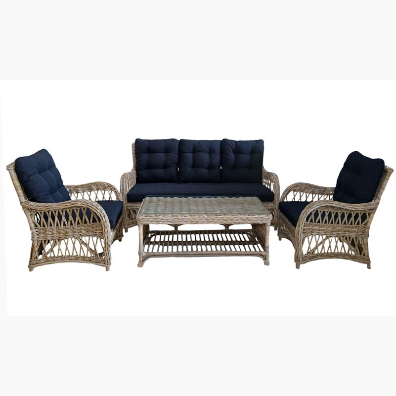 Lyttelton Living Set Grey / Black