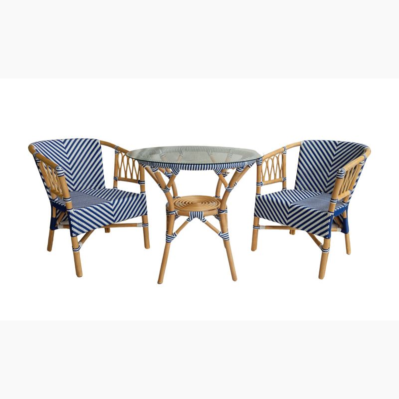 Café Set - Blue &amp; White
